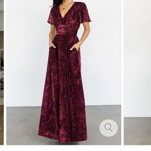 Burgundy Velvet Gown (Baltic Born)